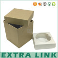 foldable square top and base craft paper storage packaging box